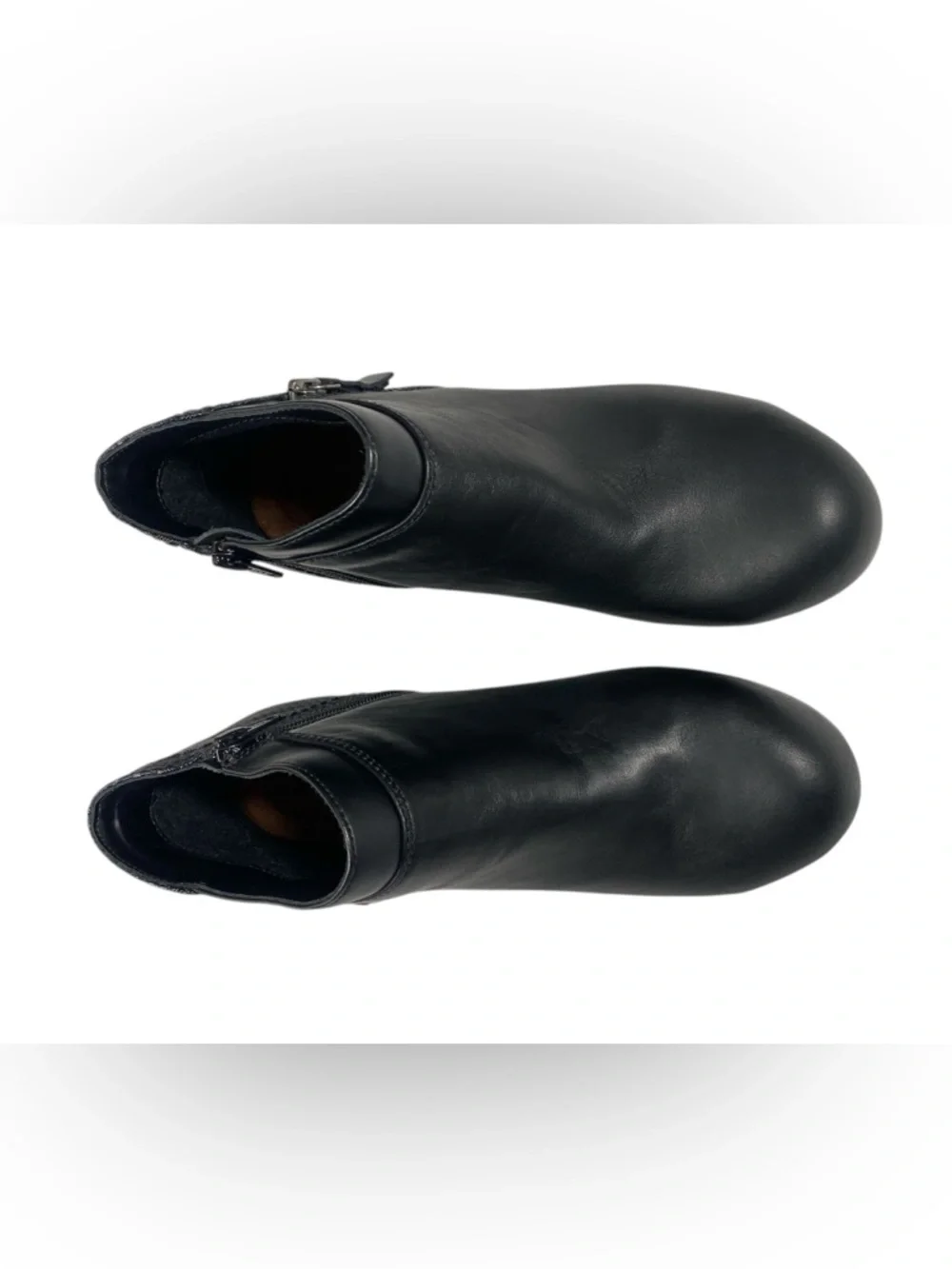 Rockport Works Black Leather Ankle Size 9M Slip Resistant Workwear Ankle Boots